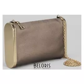 Сумка женская, отдел на молнии, длинная цепь, цвет коричневый