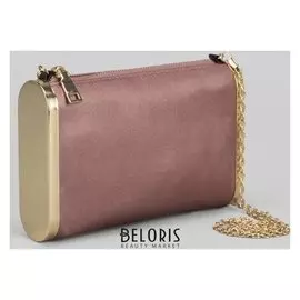 Сумка женская, отдел на молнии, длинная цепь, цвет бордовый