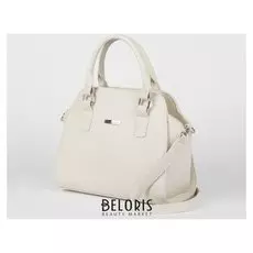 Сумка женская, отдел на молнии, длинный ремень, наружный карман, цвет бежевый