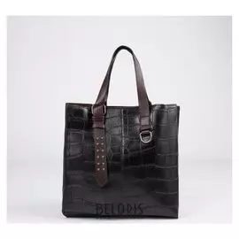 Сумка женская, отдел на молнии, длинный ремень, цвет чёрный