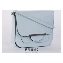 Сумка женская, отдел на молнии, длинный ремень, цвет голубой