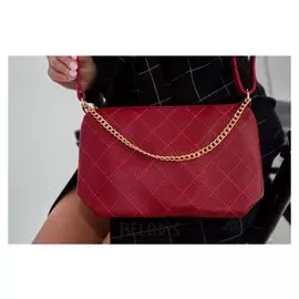 Сумка женская, отдел на молнии, длинный ремень, цвет бордовый