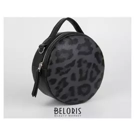 Сумка женская, отдел на молнии, длинный ремень, цвет чёрный