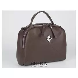 Сумка женская, отдел на молнии, длинный ремень, цвет коричневый