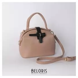 Сумка женская, отдел на молнии, длинный ремень, цвет розовый