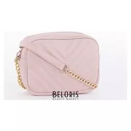 Сумка женская, отдел на молнии, длинный ремень, цвет розовый