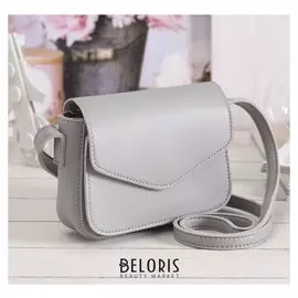 Сумка женская, отдел на молнии, н/карман, регул ремень, цвет серый