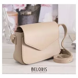 Сумка женская, отдел на молнии, н/карман, регул ремень, цвет бежевый