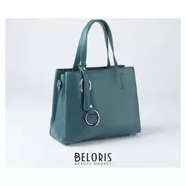 Сумка женская, отдел на молнии, наружный карман, цвет зелёный