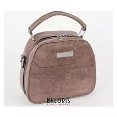 Сумка женская, отдел на молнии, наружный карман, длинный ремень, цвет коричневый