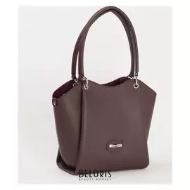 Сумка женская, отдел на молнии, наружный карман, длинный ремень, цвет бордовый