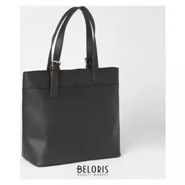 Сумка женская, отдел на молнии, наружный карман, цвет чёрный