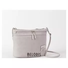 Сумка женская, отдел на молнии, наружный карман, длинный ремень, цвет светло-коричневый