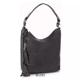 Сумка женская, отдел на молнии, наружный карман, цвет серый