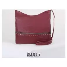 Сумка женская, отдел на молнии, наружный карман, цвет бордовый