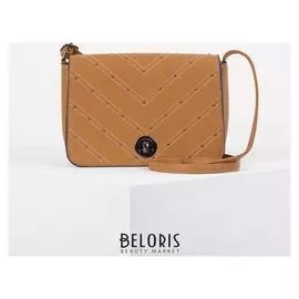 Сумка женская, отдел на молнии, наружный карман, цвет коричневый