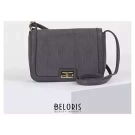 Сумка женская, отдел на молнии, наружный карман, цвет серый