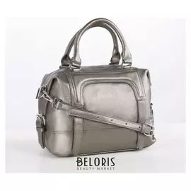 Сумка женская, отдел на молнии, наружный карман, цвет бронзовый