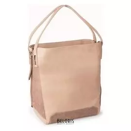 Сумка женская, отдел на молнии, наружный карман, цвет бежевый