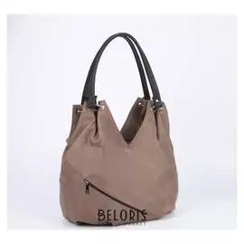 Сумка женская, отдел на молнии, наружный карман, цвет бежевый