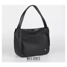 Сумка женская, отдел на молнии, наружный карман, цвет чёрный