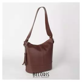 Сумка женская, отдел на молнии, наружный карман, цвет коричневый