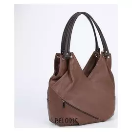 Сумка женская, отдел на молнии, наружный карман, цвет коричневый