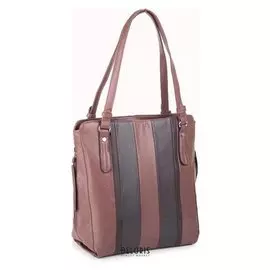 Сумка женская, отдел на молнии, наружный карман, цвет пудра