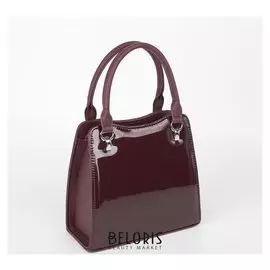 Сумка женская, отдел на молнии, наружный карман, длинный ремень, цвет бордовый