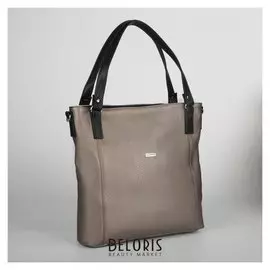 Сумка женская, отдел на молнии, наружный карман, длинный ремень, цвет бронзовый