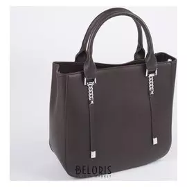 Сумка женская, отдел на молнии, наружный карман, длинный ремень, цвет коричневый