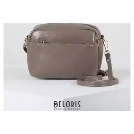 Сумка женская, отдел на молнии, наружный карман, длинный ремень, цвет коричневый