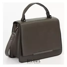 Сумка женская, отдел на молнии, наружный карман, длинный ремень, цвет коричневый