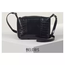 Сумка женская, отдел на молнии, наружный карман, длинный ремень, цвет синий