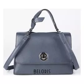 Сумка женская, отдел на молнии, наружный карман, длинный ремень, цвет синий