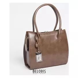 Сумка женская, отдел на молнии, наружный карман, длинный ремень, цвет светло-коричневый