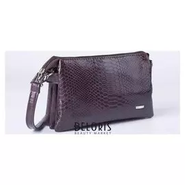 Сумка женская, отдел на молнии, наружный карман, регулируемый ремень, цвет фиолетовый