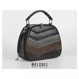 Сумка женская, отдел на молнии, наружный ремень, длинный ремень, цвет чёрный