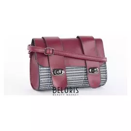 Сумка женская, отдел на молнии, регулируемый ремень, цвет бордовый