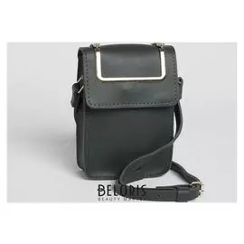 Сумка женская, отдел на молнии, регулируемый ремень, цвет зелёный