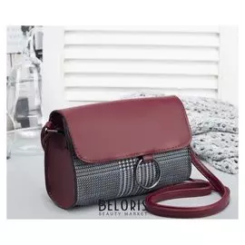 Сумка женская, отдел на молнии, регулируемый ремень, цвет бордовый