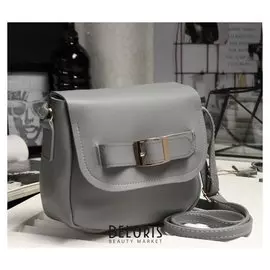 Сумка женская, отдел на молнии, регулируемый ремень, цвет серый