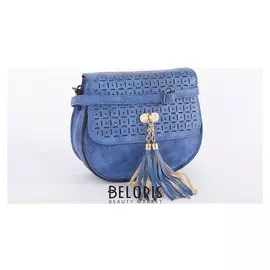 Сумка женская, отдел на молнии, регулируемый ремень, цвет синий