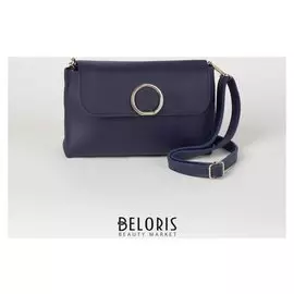 Сумка женская, отдел на молнии, регулируемый ремень, цвет синий