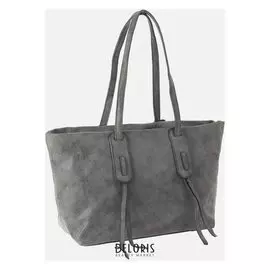 Сумка женская, отдел на молнии с перегородкой, цвет серый