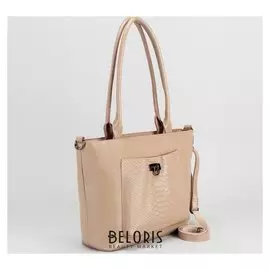 Сумка женская, отдел с перегородкой, 2 наружных кармана, длинный ремень, цвет хаки