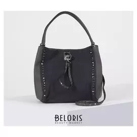 Сумка женская, замша, отдел на молнии, цвет серый