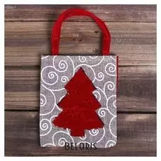 Сумочка для подарков «Праздник», с пайетками, виды