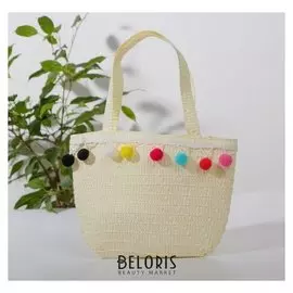 Сумочка «Шарики», цвет белый