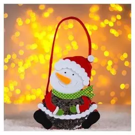 Сумочка «Снеговичок», с пайетками